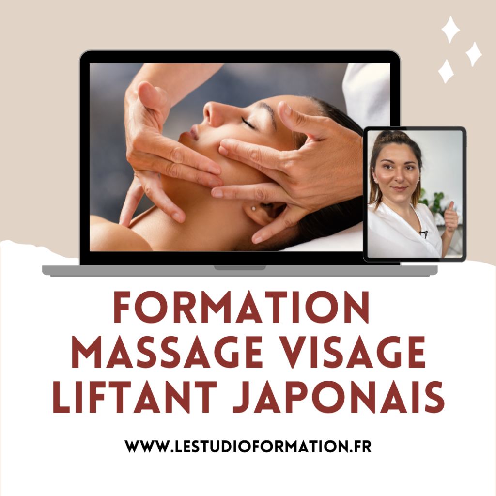 formation massage visage liftant japonais, formation massage e-learning