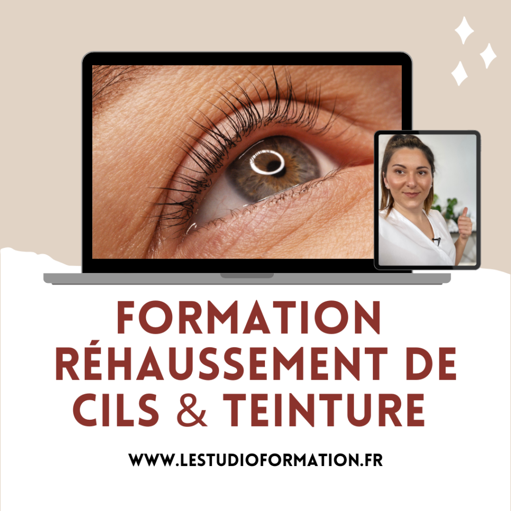 Formation rehaussement de cils, teinture de cils, le studio formation