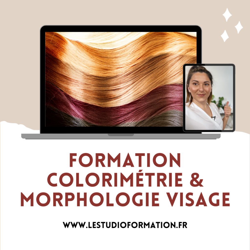 formation COLORIMÉTRIE & MORPHOLOGIE VISAGE, formation colorimétrie à distance, formation conseil en image