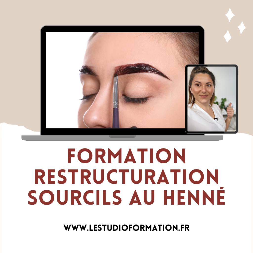 Formation restructuration, sourcils henné, Formation Restructuration de Sourcils au henné permet de maîtriser une technique de beauté du regard pour définir des sourcils bien structurés.